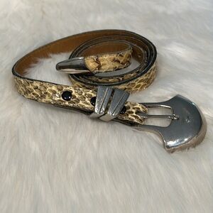 Genuine Vintage Snakeskin Belt by Apple Acc New York